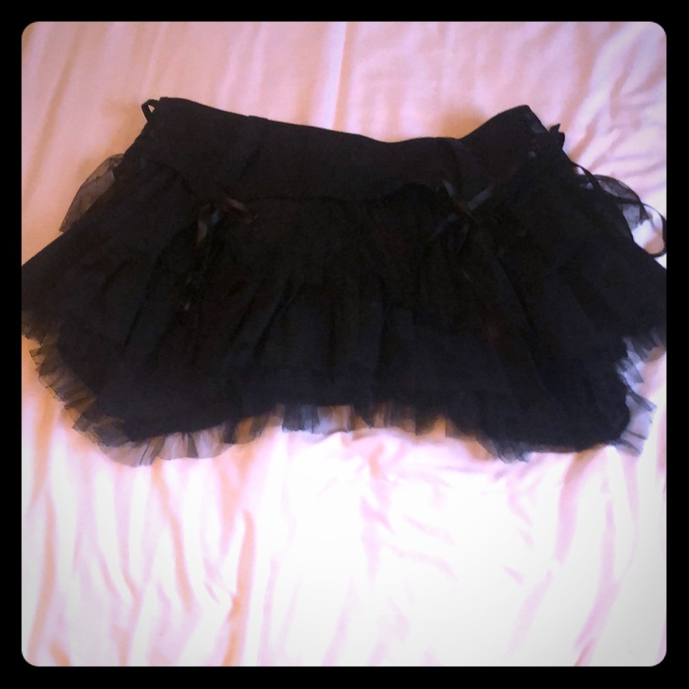 Hell Bunny gothic garter skirt